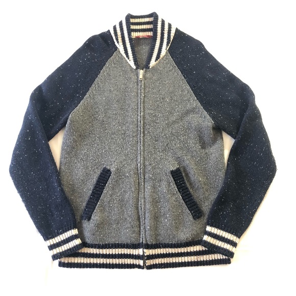 Arizona Jean Company Other - HP! Medium Blue Gray Zip Up Long Sleeve Sweater